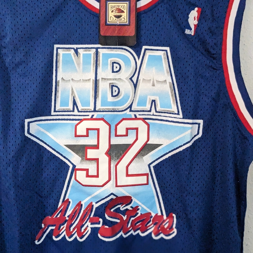 Western Conference Magic Johnson Mitchell & Ness Blue 1992 ASG Authentic Jersey - Picture 6 of 16